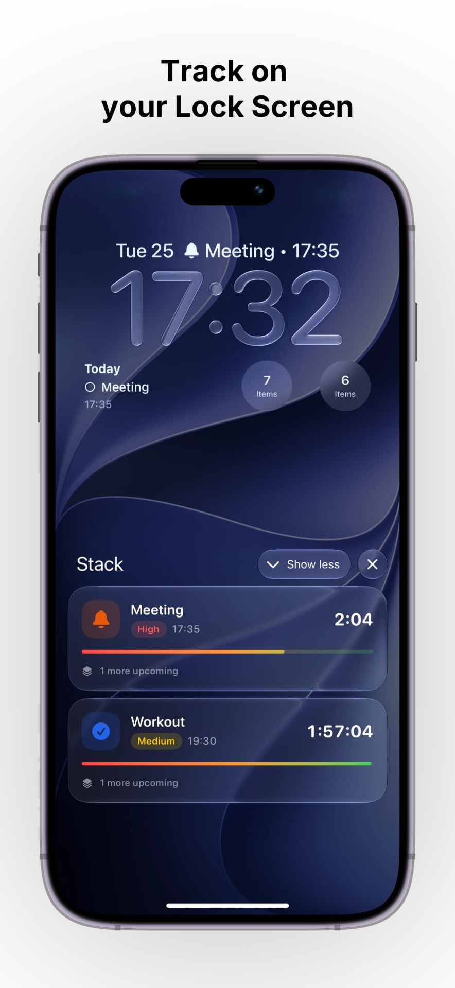 Stack 3.0 — Track on your Lock Screen